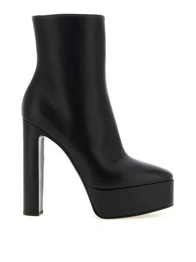 Le Silla Lily Platform Ankle Boots In Black