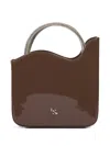 Le Silla 스몰 아이비 크리스털 장식 웨이브 토트 백 In Brown