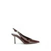 Le Silla Clivage Slingback Heel In Brown