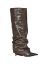 Le Silla Brown Leather Andy 80 Mm Boots