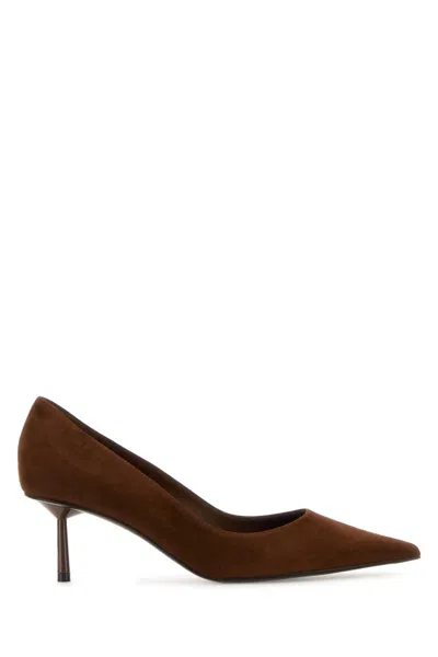 Le Silla Brown Suede Pumps