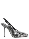 Le Silla Cage Pumps Silver In Multi