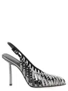 Le Silla Cage Pumps Silver In Multi
