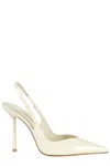 Le Silla Pointed-toe Slingback Pumps In White