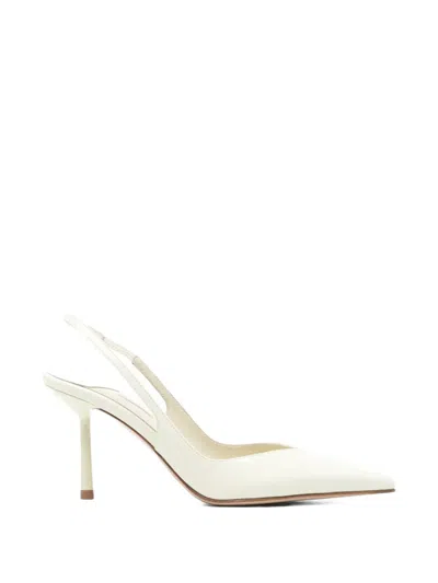Le Silla Chanel Vivienne Pointed-toe Slingback Pumps In Neutral