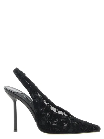 Le Silla Chantilly Slingback In Black