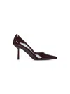 Le Silla Cherry Patent Leather Bella 80 Mm Pumps