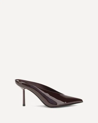 Le Silla Clivage Mules In Burgundy