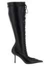 Le Silla 'colette' Knee Length Pointed Toe Stiletto Boots In Black