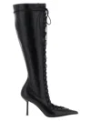 Le Silla 'colette' Knee Length Pointed Toe Stiletto Boots In Black