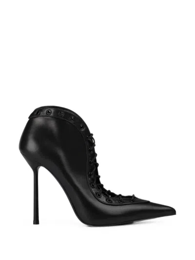 Le Silla Colette Lace-up Ankle Boots In Black