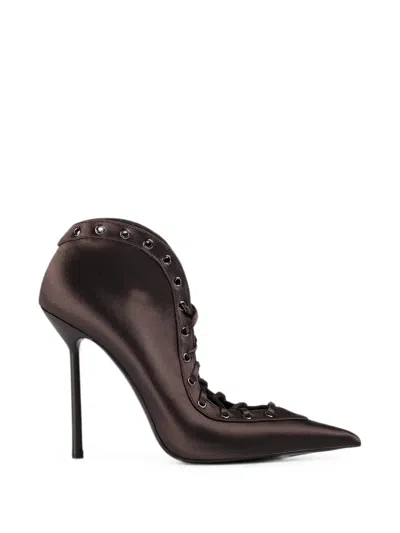 Le Silla Colette Lace-up Ankle Boots In Brown