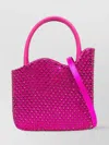 Le Silla Crystal Embellished Satin Shoulder Bag In Pink