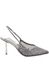 Le Silla Gilda Slingback Stiletto Heel Pumps In Gray
