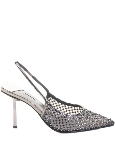 Le Silla Gilda Slingback Stiletto Heel Pumps In Metallic
