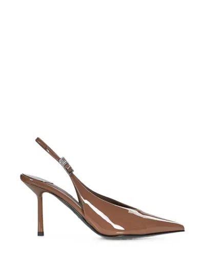 Le Silla Crystal-embellished Slingback Pumps In Neutral