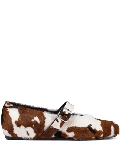 Le Silla Danielle Ballet Flats In Brown