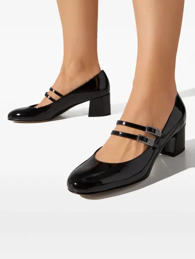 Le Silla Danielle Mary Jane Double-strap Pumps In Black