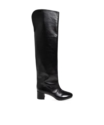 Le Silla Danielle Over-the-knee Leather Boots In Black