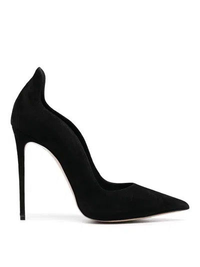 Le Silla Ivy 120mm Suede Pumps In Black