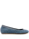 Le Silla Duchess Jeans-ballerinas In Blau