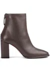 Le Silla Elsa 90mm Leather Ankle Boots In Brown