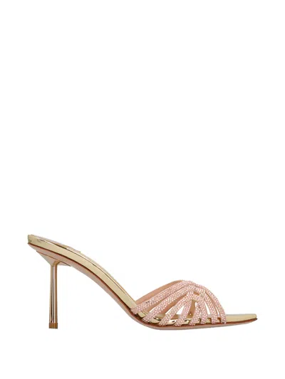 Le Silla Embellished-strap Sandals In Gold