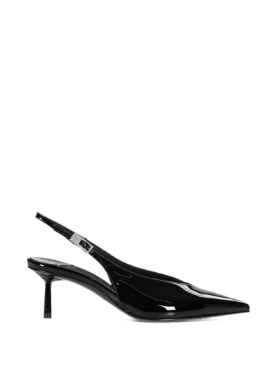 Le Silla Embellished-buckle Slingback Pumps In Black
