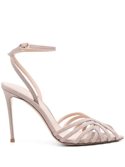 LE SILLA EMBRACE 110MM LEATHER SANDALS