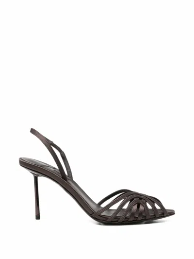Le Silla Embrace Cage-strap Sandals In Brown