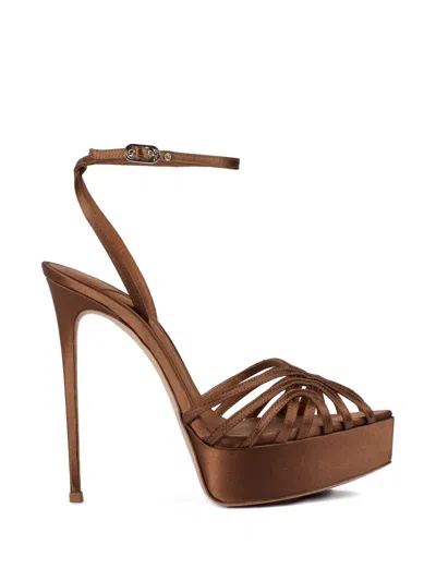 Le Silla Embrace Stiletto-heel Sandals In Brown