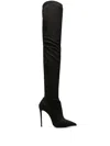 Le Silla Eva 120 High Heels Boots In Black Suede In Black