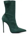 Le Silla Eva 115mm Pointed-toe Boots In Green