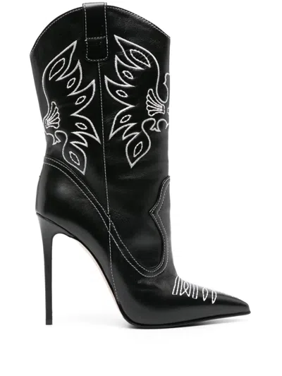 Le Silla Eva 120mm Cowboy Boots In Black