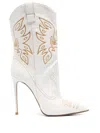 Le Silla Eva 120mm Cowboy Boots In White