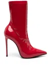 Le Silla Eva 120mm Patent Ankle Boots In Red