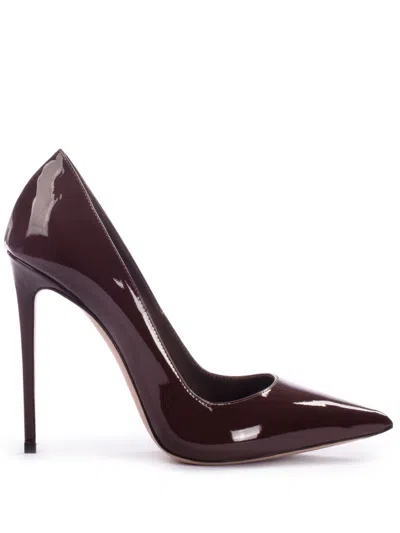 Le Silla Eva 120mm Patent-leather Pumps In Black