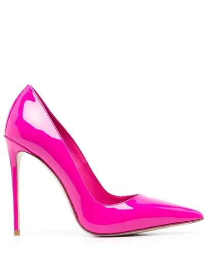 Le Silla Eva 120mm Patent Leather Pumps In Bouganville
