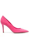 Le Silla Woman Pumps Coral Size 5.5 Leather In Pink