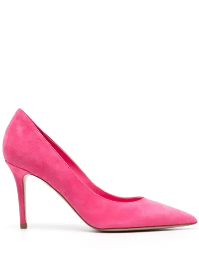 Le Silla Eva 80mm Suede Pumps In Pink