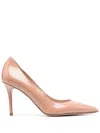 Le Silla Eva 90mm Patent Leather Pumps In Nude