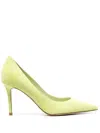 Le Silla Woman Pumps Light Green Size 12 Leather In Green