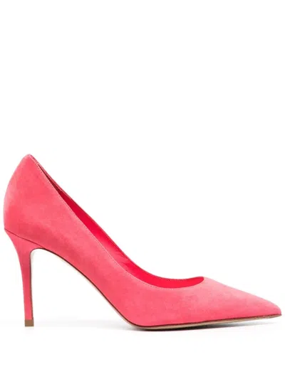 Le Silla Eva 90mm Suede Pumps In Pink