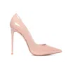 Le Silla Pointed Toe Leather Pumps In Phard