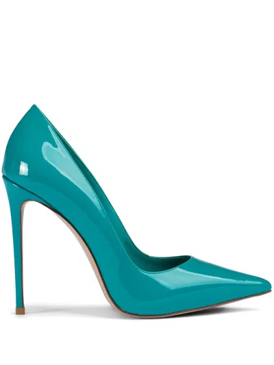 Le Silla Eva Leather Pumps In Blue
