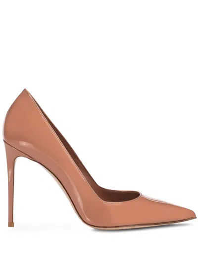 Le Silla Eva Leather Pumps In Nude