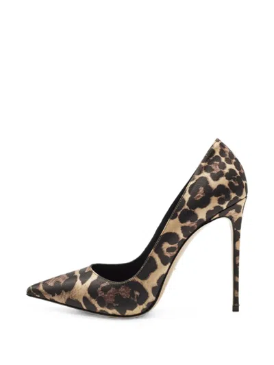 Pre-owned Le Silla Eva Leopard-print Pumps In Brown