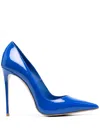 Le Silla Eva Patent-leather Pumps In Blue