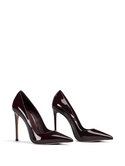 Le Silla Eva Patent-leather Pumps In Burgundy