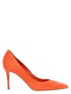 Le Silla Woman Pumps Coral Size 5 Leather In Orange